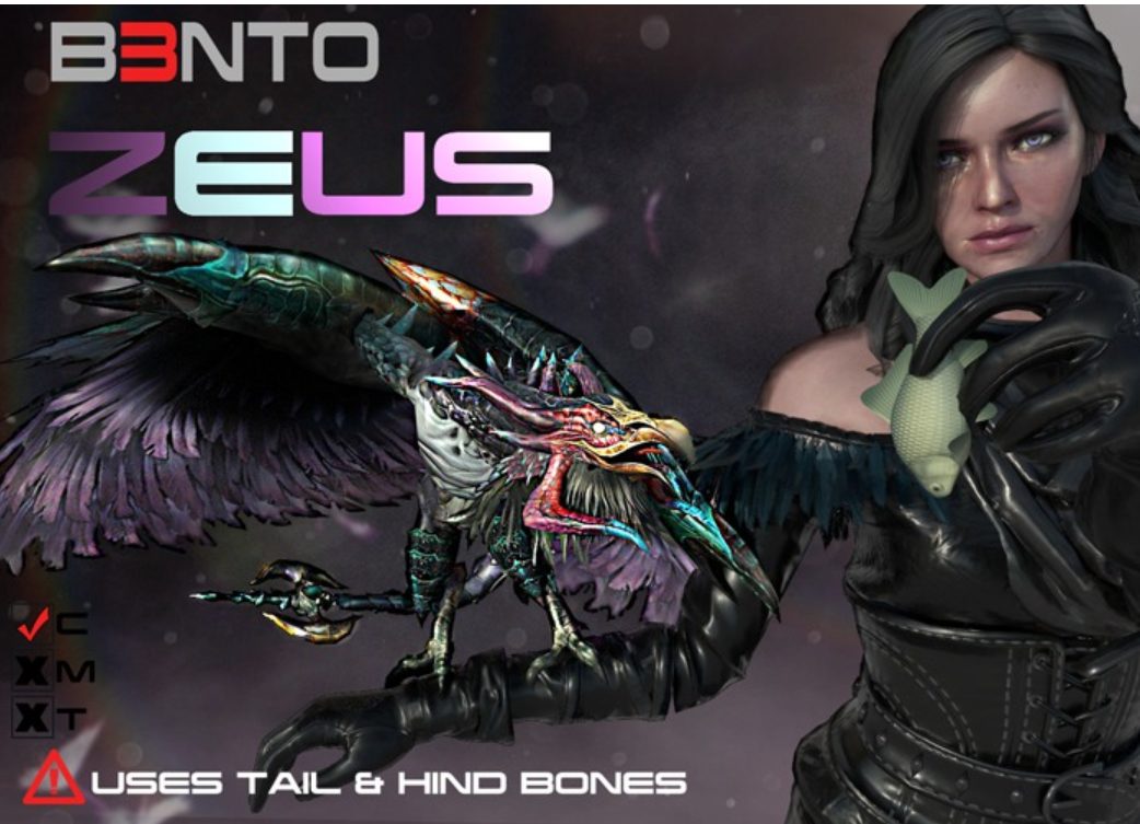 Zeus creature wearable render
